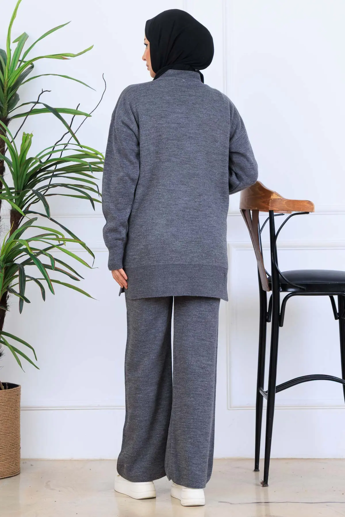 Fiyonk Detaylı Triko Takım-detail