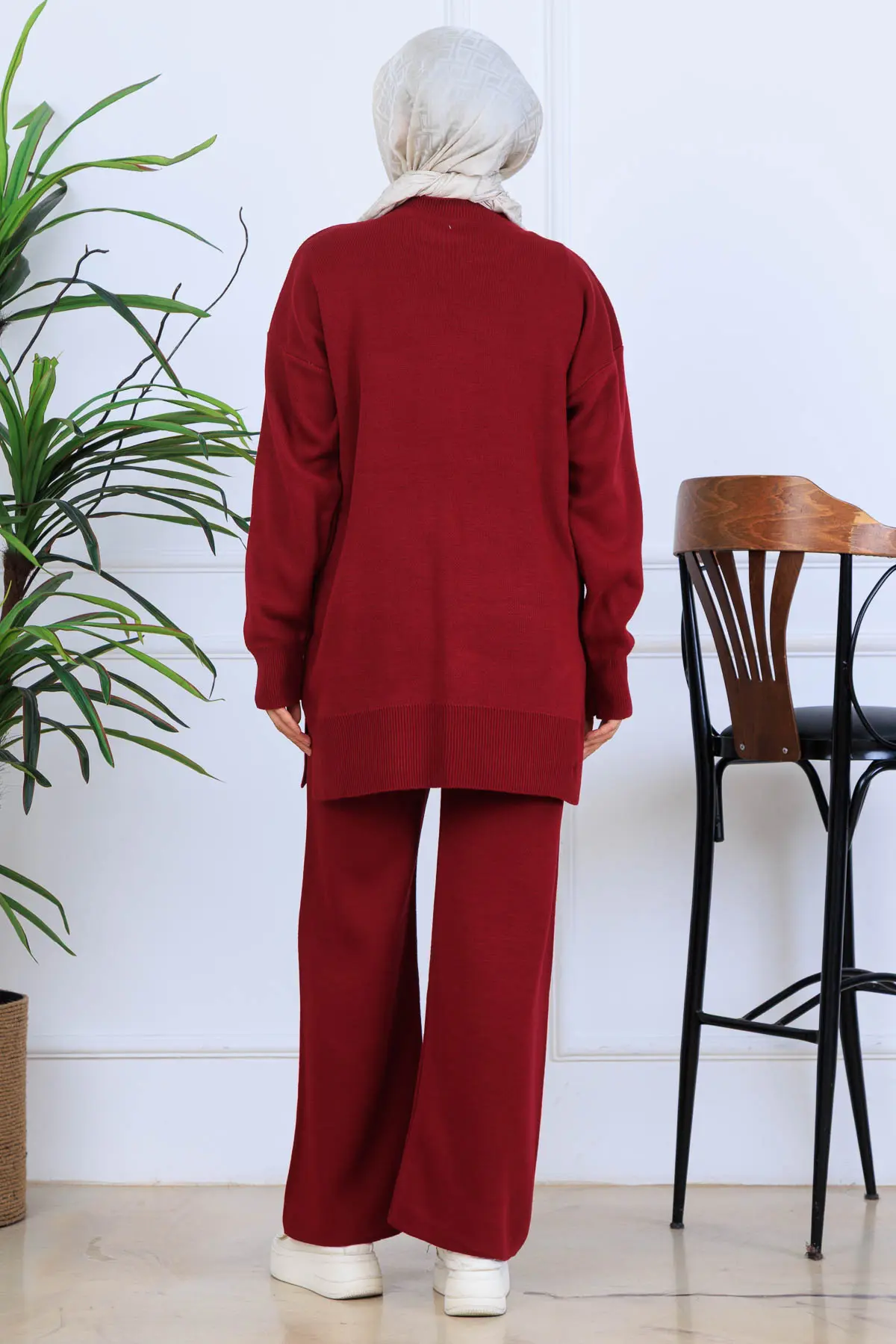 Fiyonk Detaylı Triko Takım-detail