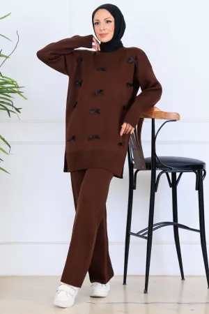 Fiyonk Detaylı Triko Takım