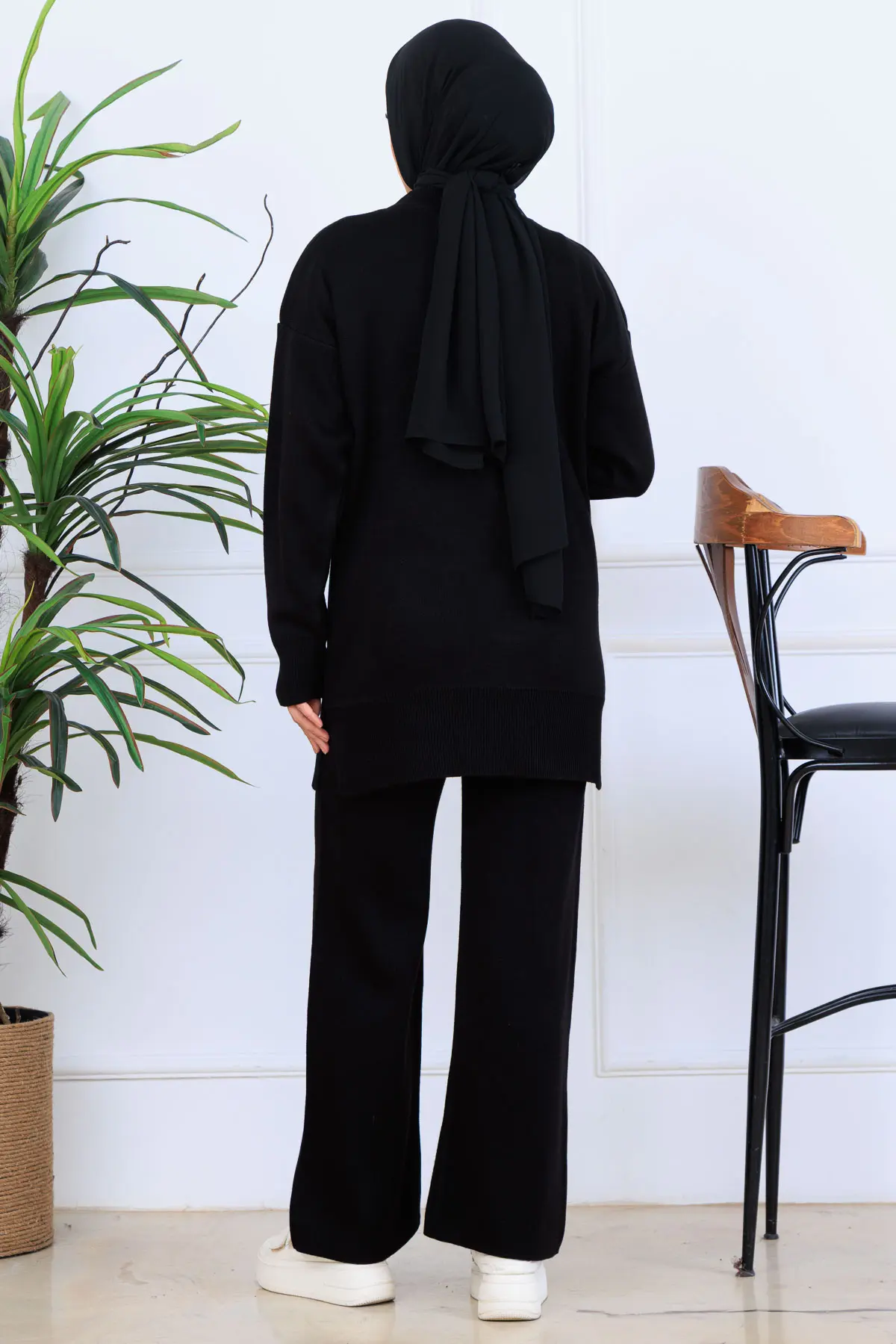 Fiyonk Detaylı Triko Takım-detail