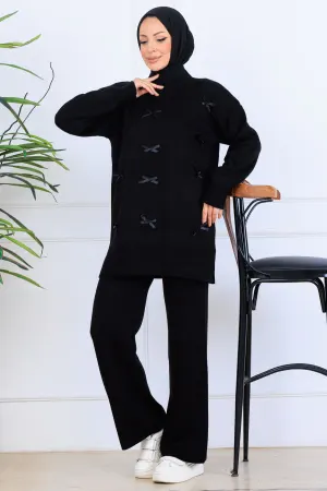 Fiyonk Detaylı Triko Takım