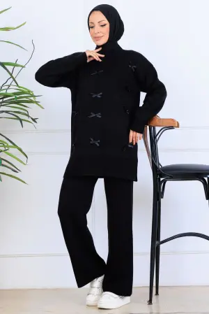 Fiyonk Detaylı Triko Takım