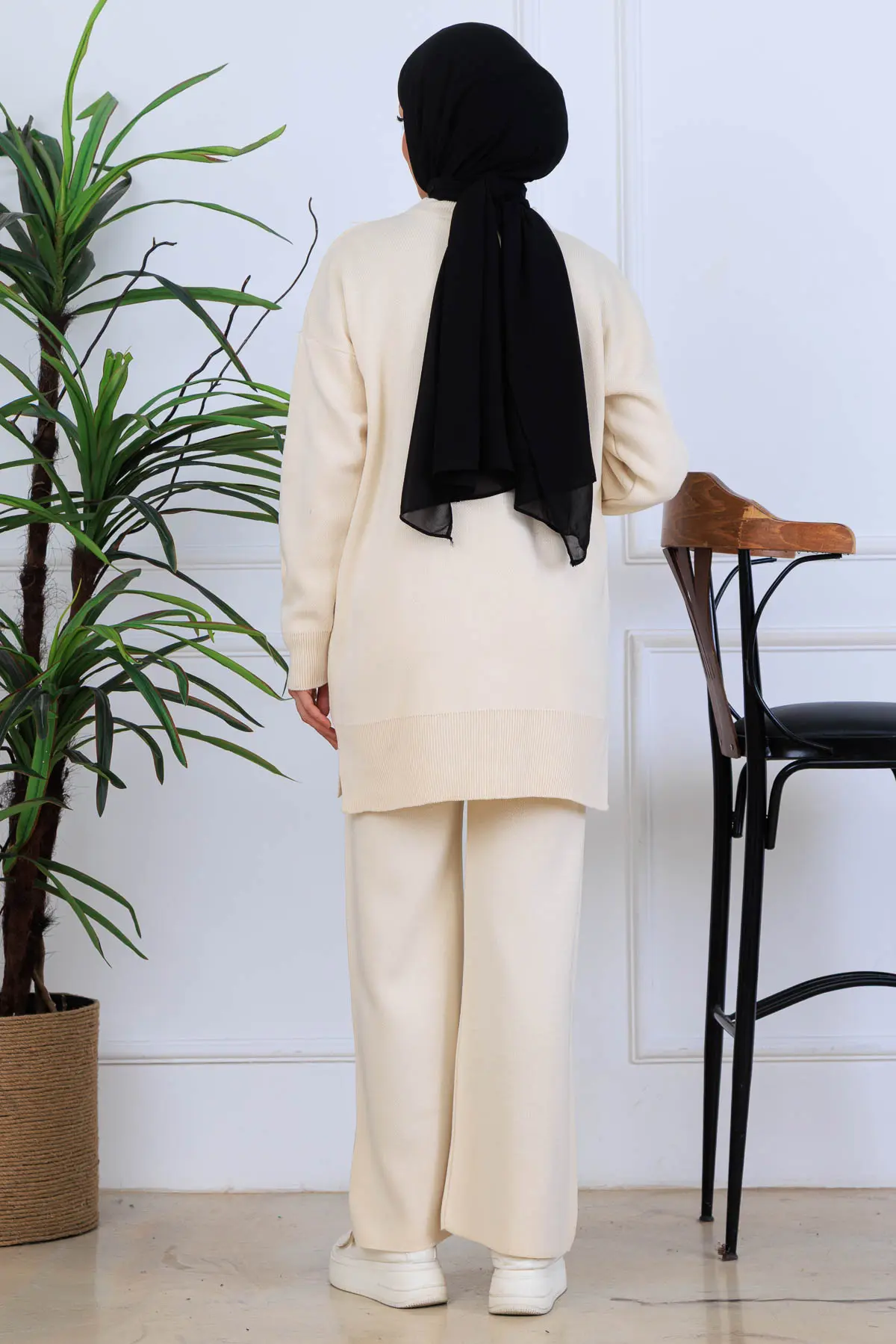 Fiyonk Detaylı Triko Takım-detail