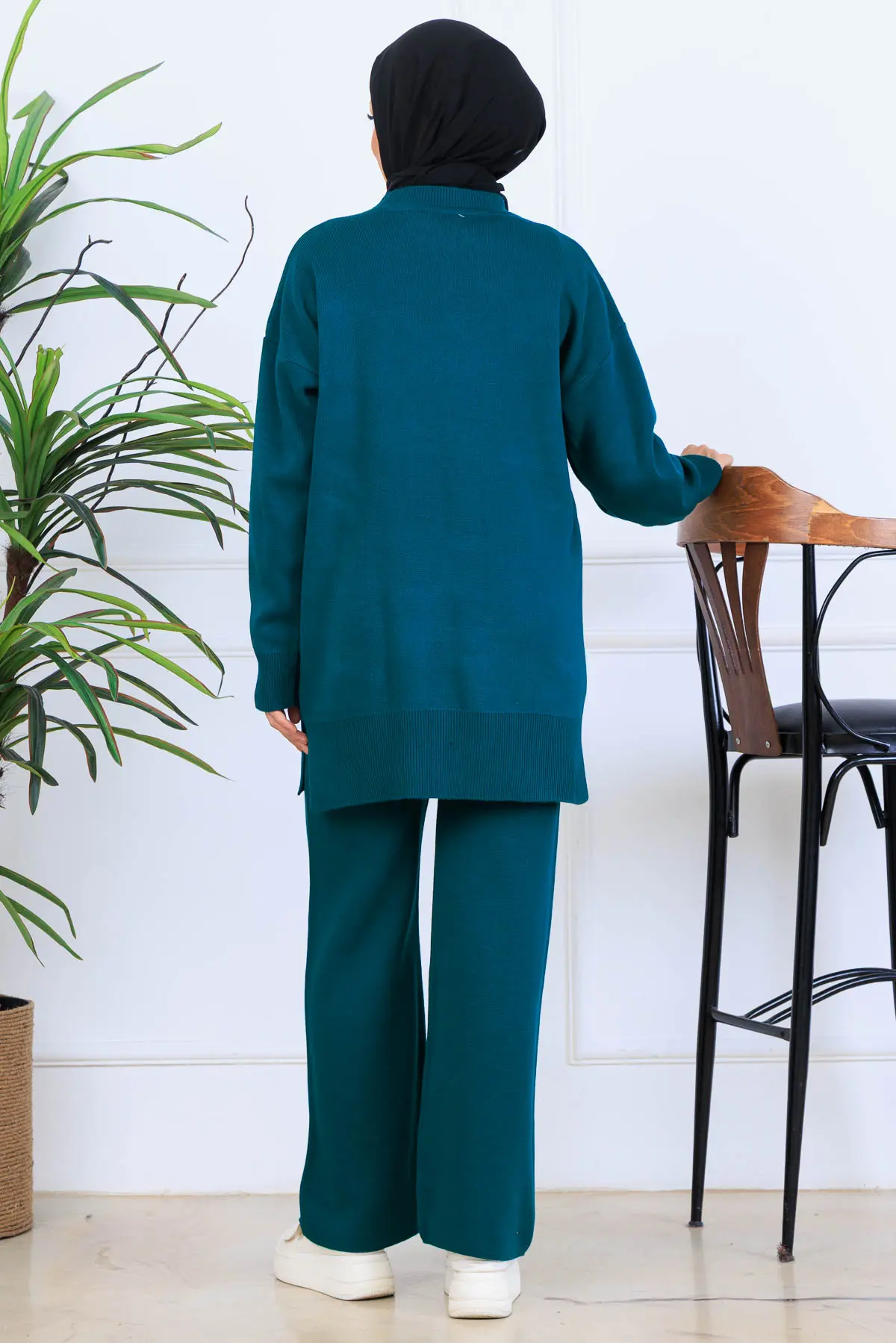 Fiyonk Detaylı Triko Takım-detail