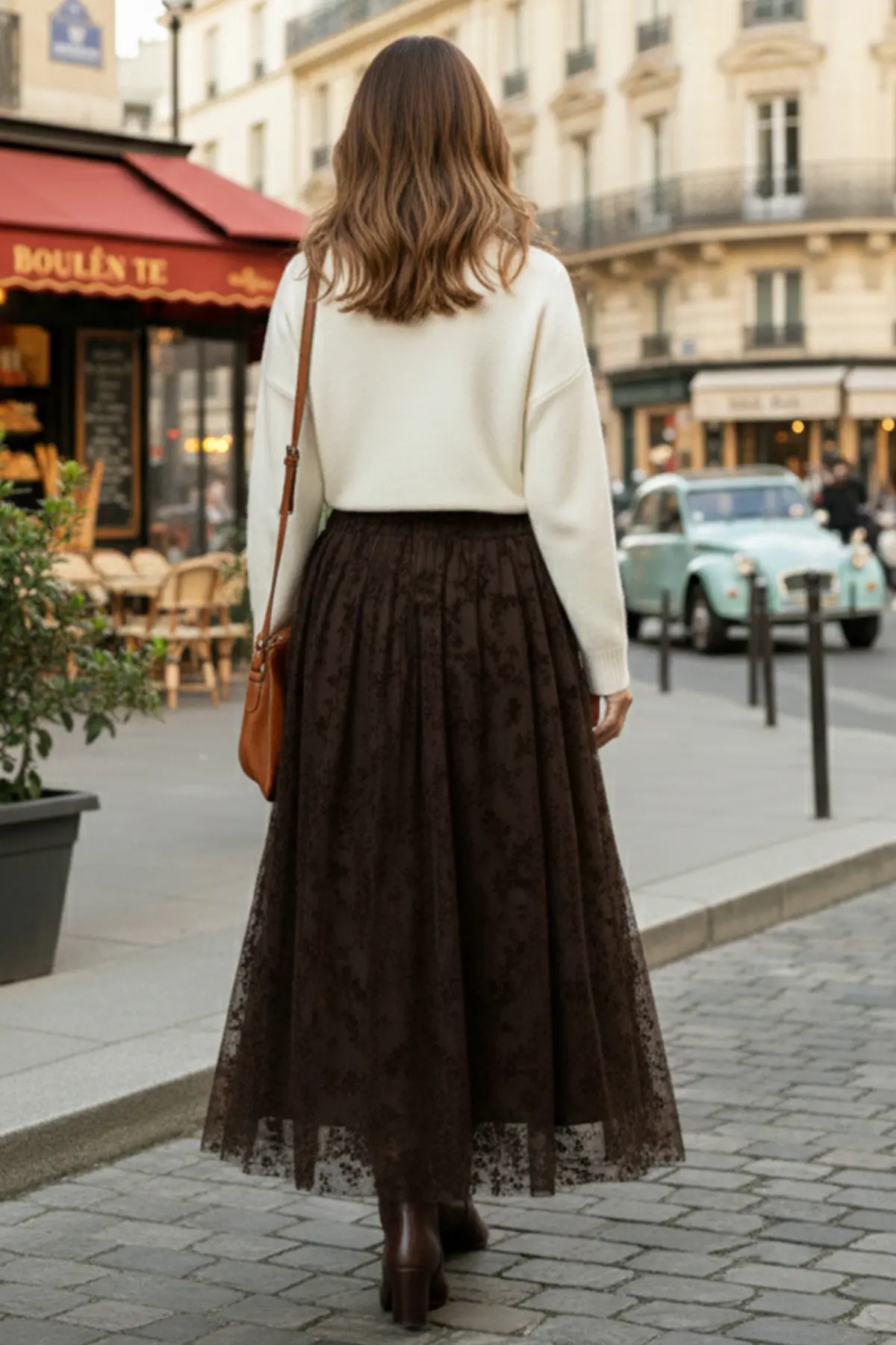 Flok Baskılı Etek-detail