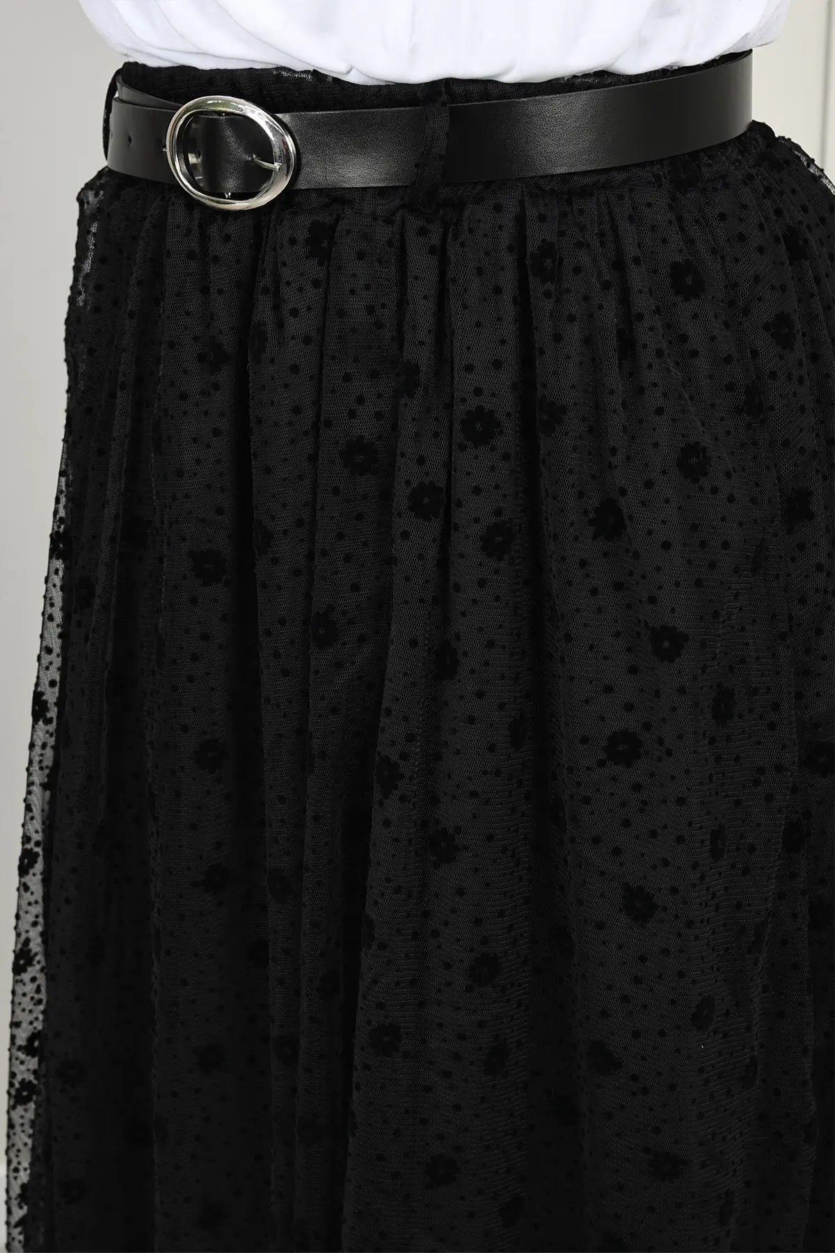 Flok Tül Etek-detail