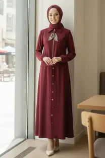 Fularlı Tesettür İkili Takım