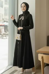 Fularlı Tesettür İkili Takım