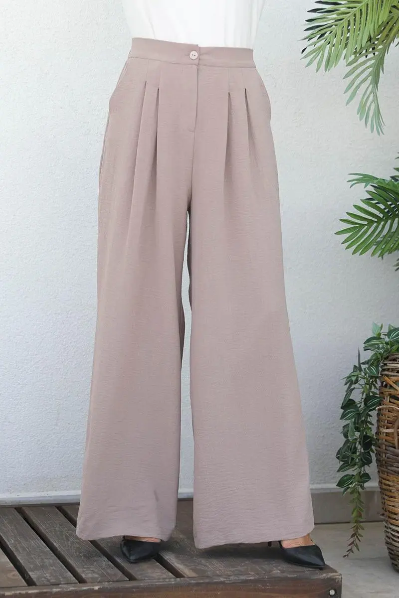 Geniş Paça Büyük Beden Pantolon-detail