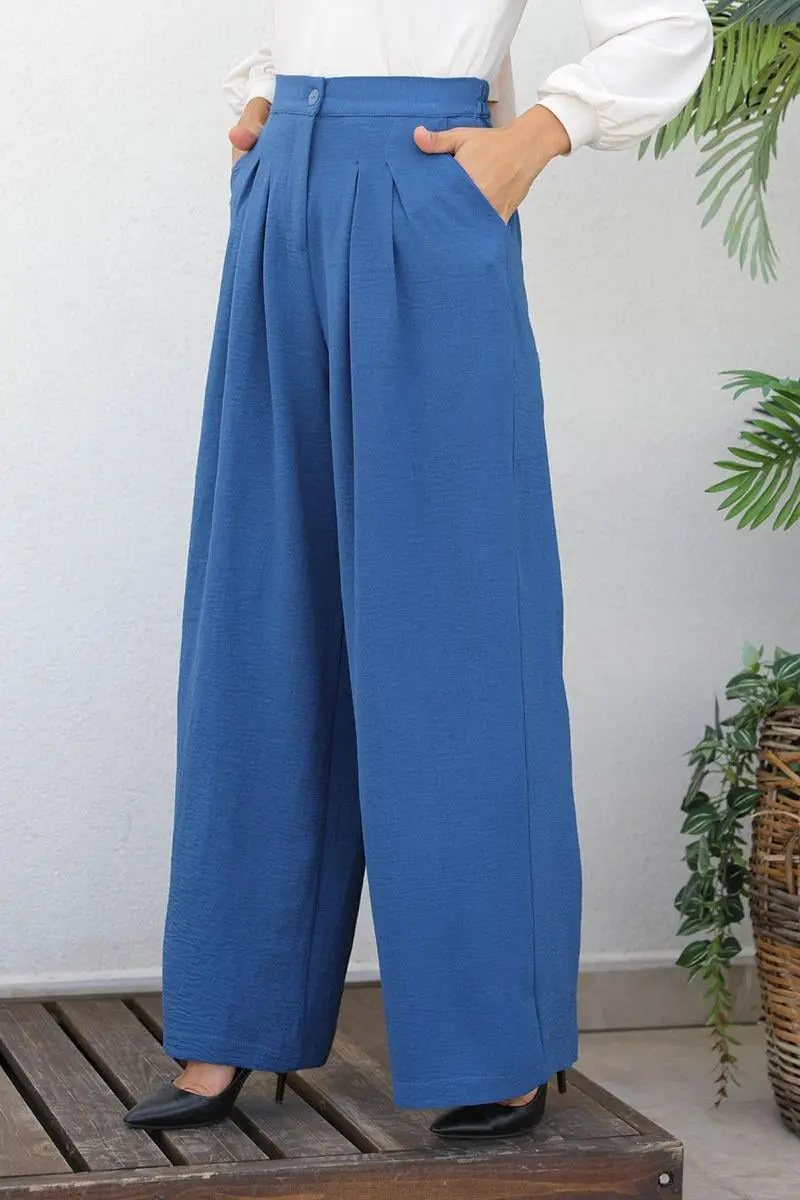 Wide Leg High Waist Trousers