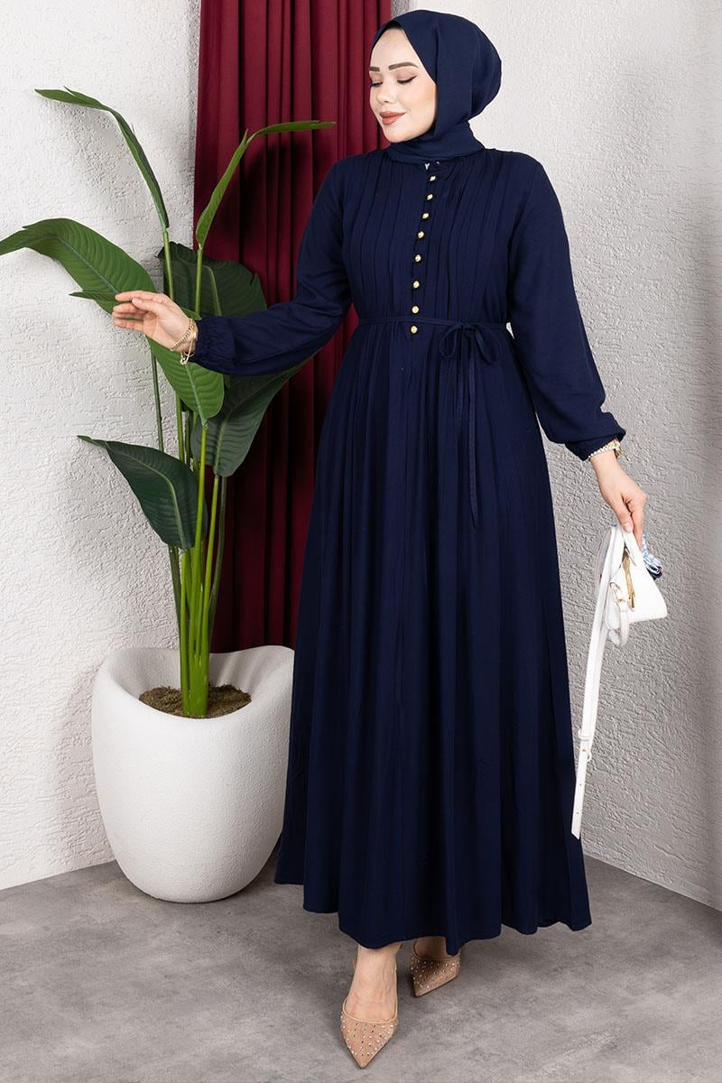 Belmando Dress With Gold Buttons