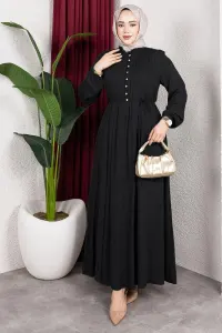 Belmando Dress With Gold Buttons