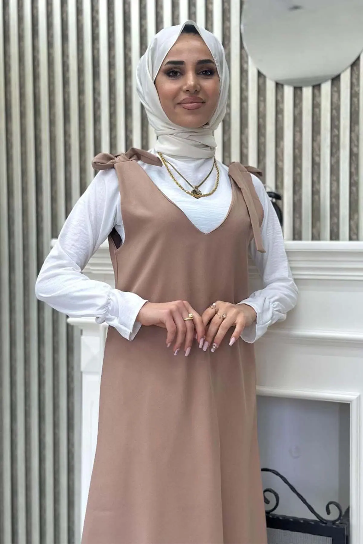 Shirt + Vest Dress-detail