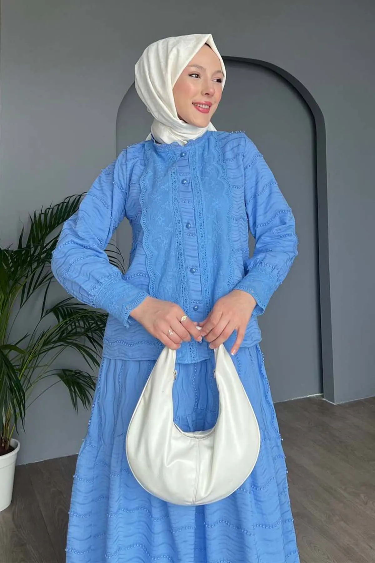 Güpür Detaylı Brode Takım-detail