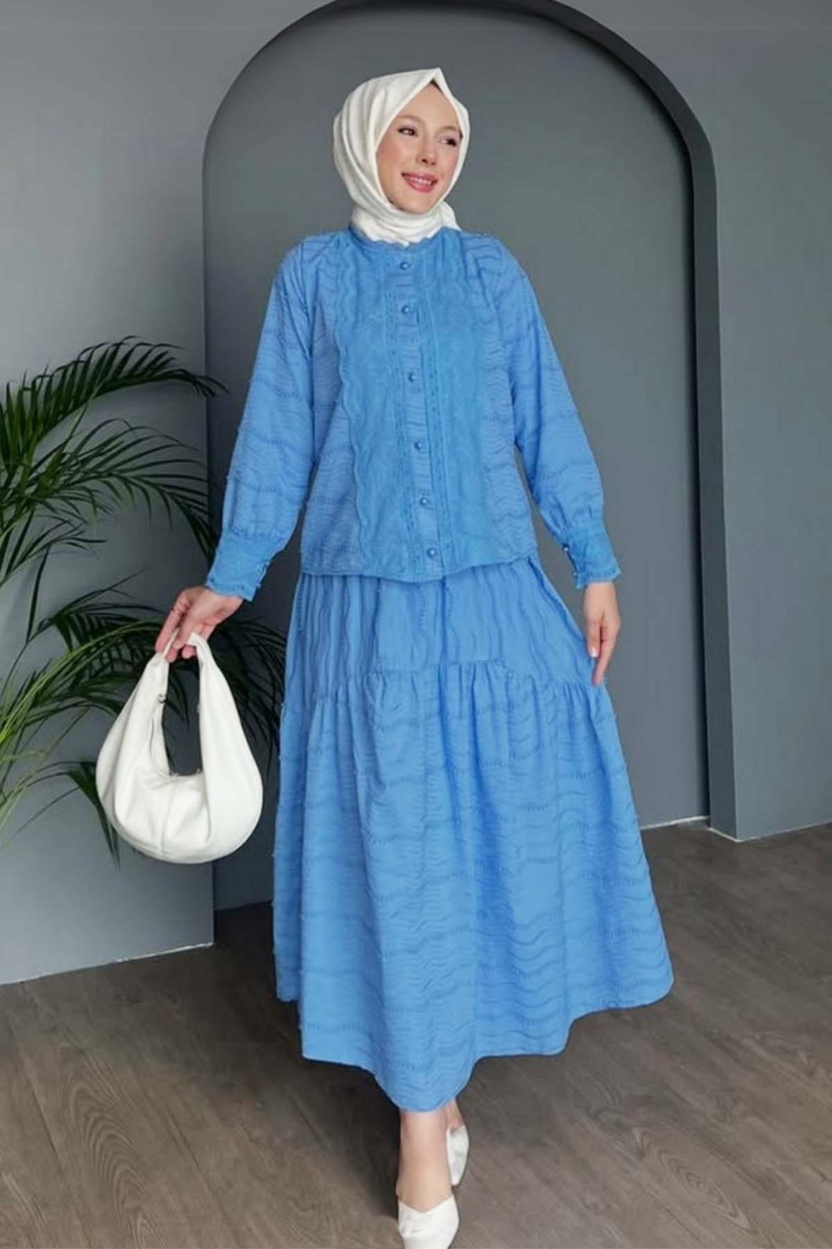 Guipure Detailed Embroidered Set