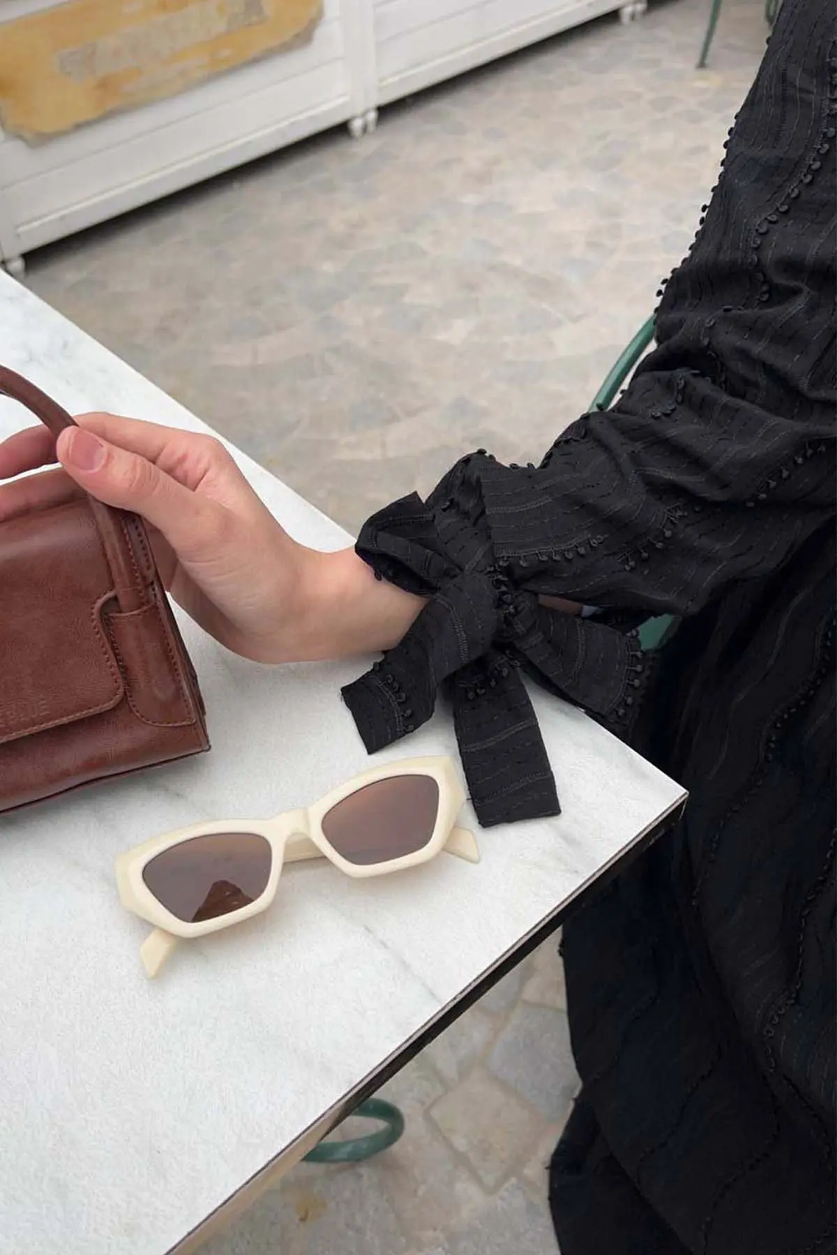 Güpür Detaylı Tesettür Elbise-detail