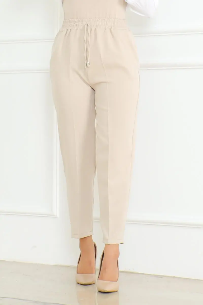 Havuç Model Tesettür Pantolon Taş-detail