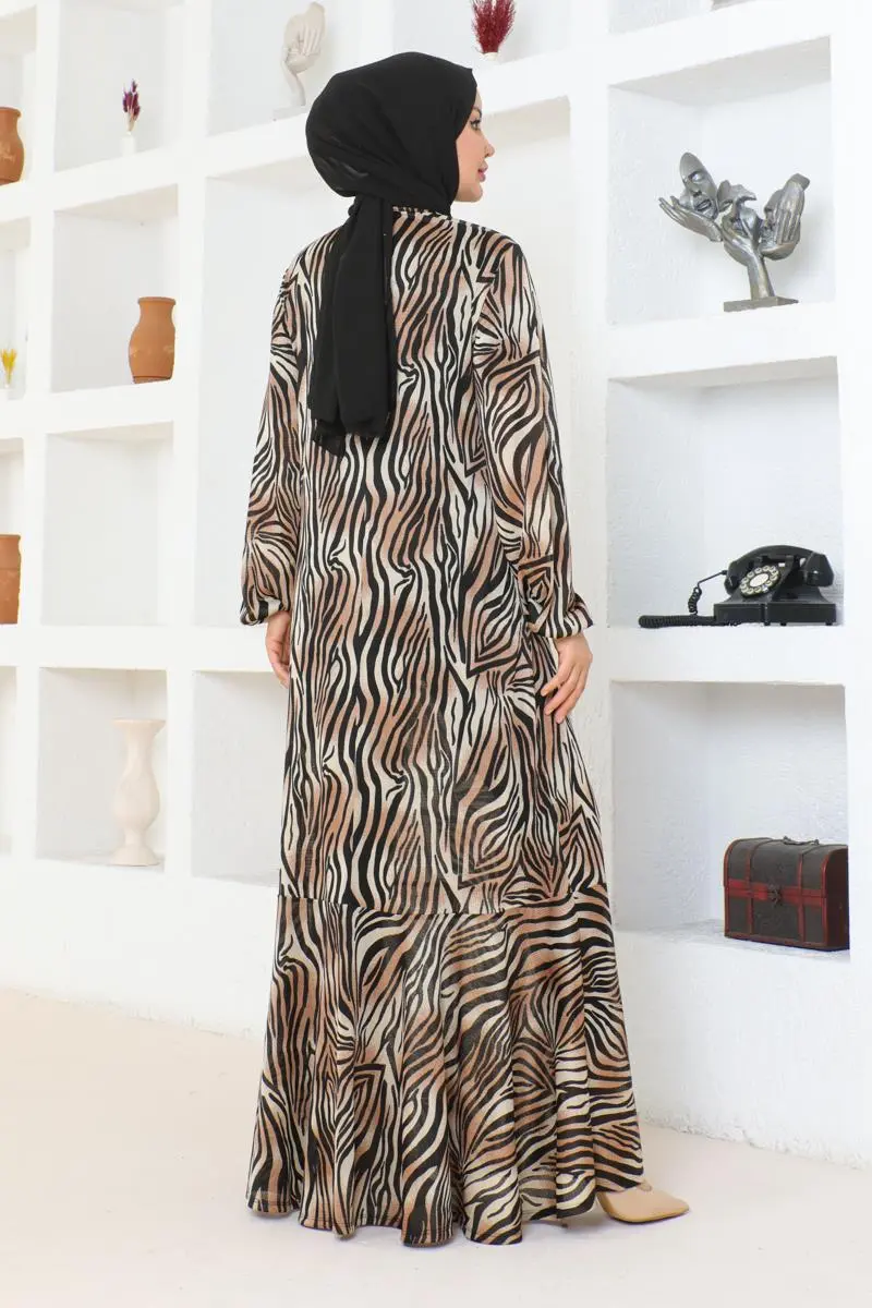 Helen Tesettür Elbise-detail