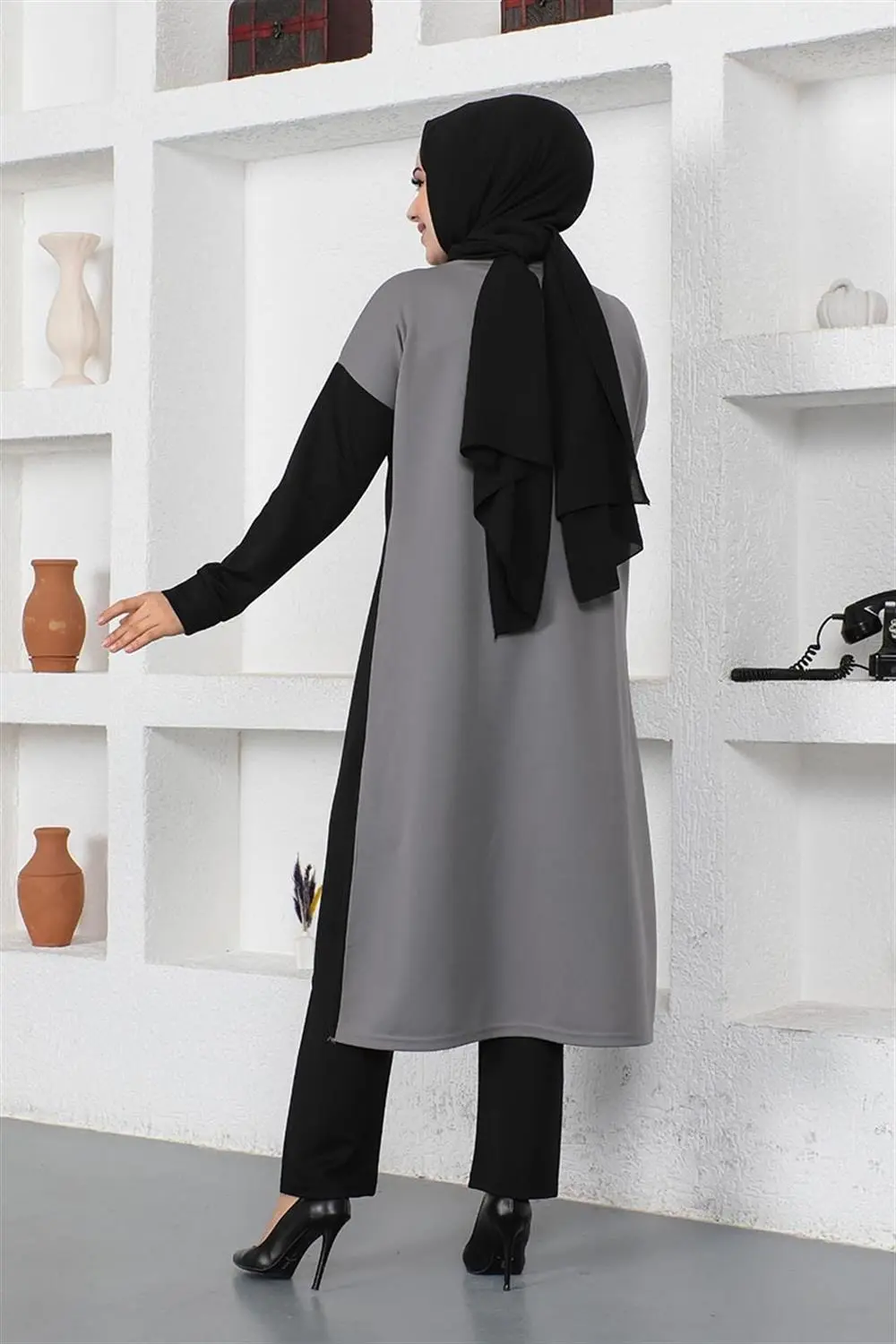 Iki Renkli Uzun Ikili Takım-detail