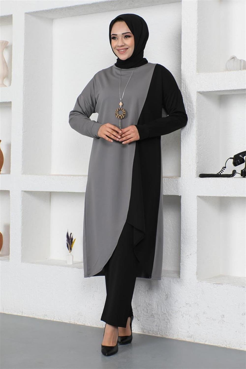 Iki Renkli Uzun Ikili Takım