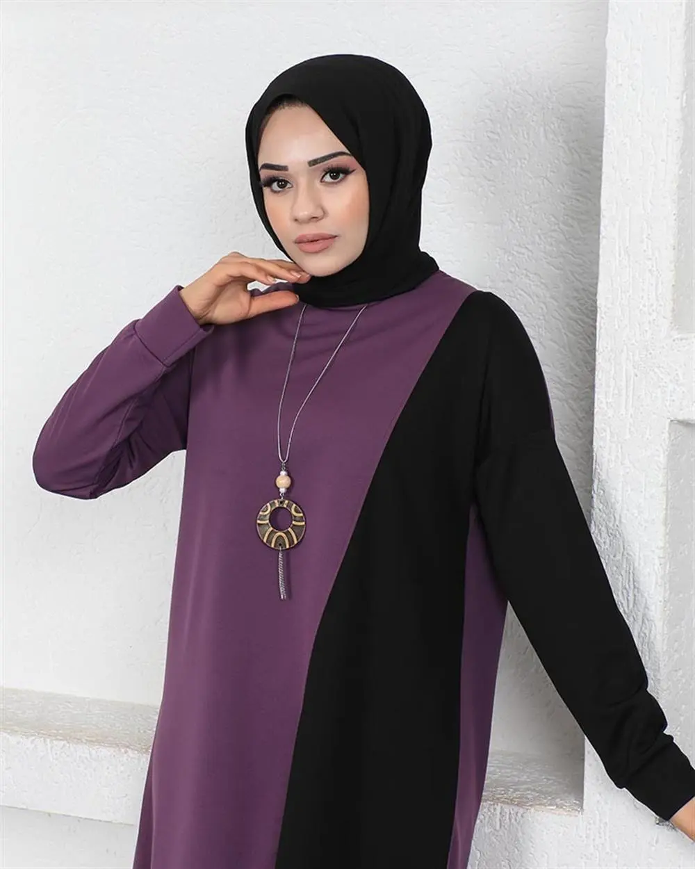 Iki Renkli Uzun Ikili Takım-detail