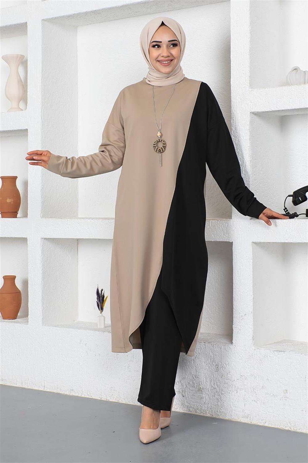 Iki Renkli Uzun Ikili Takım