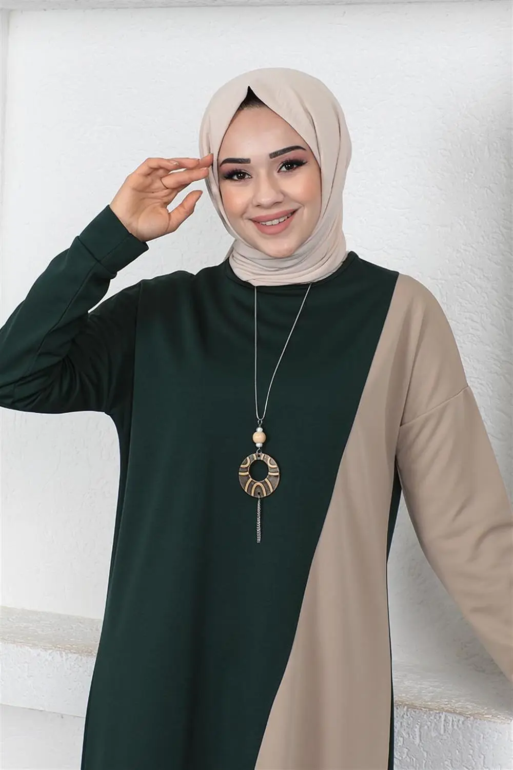 Iki Renkli Uzun Ikili Takım-detail