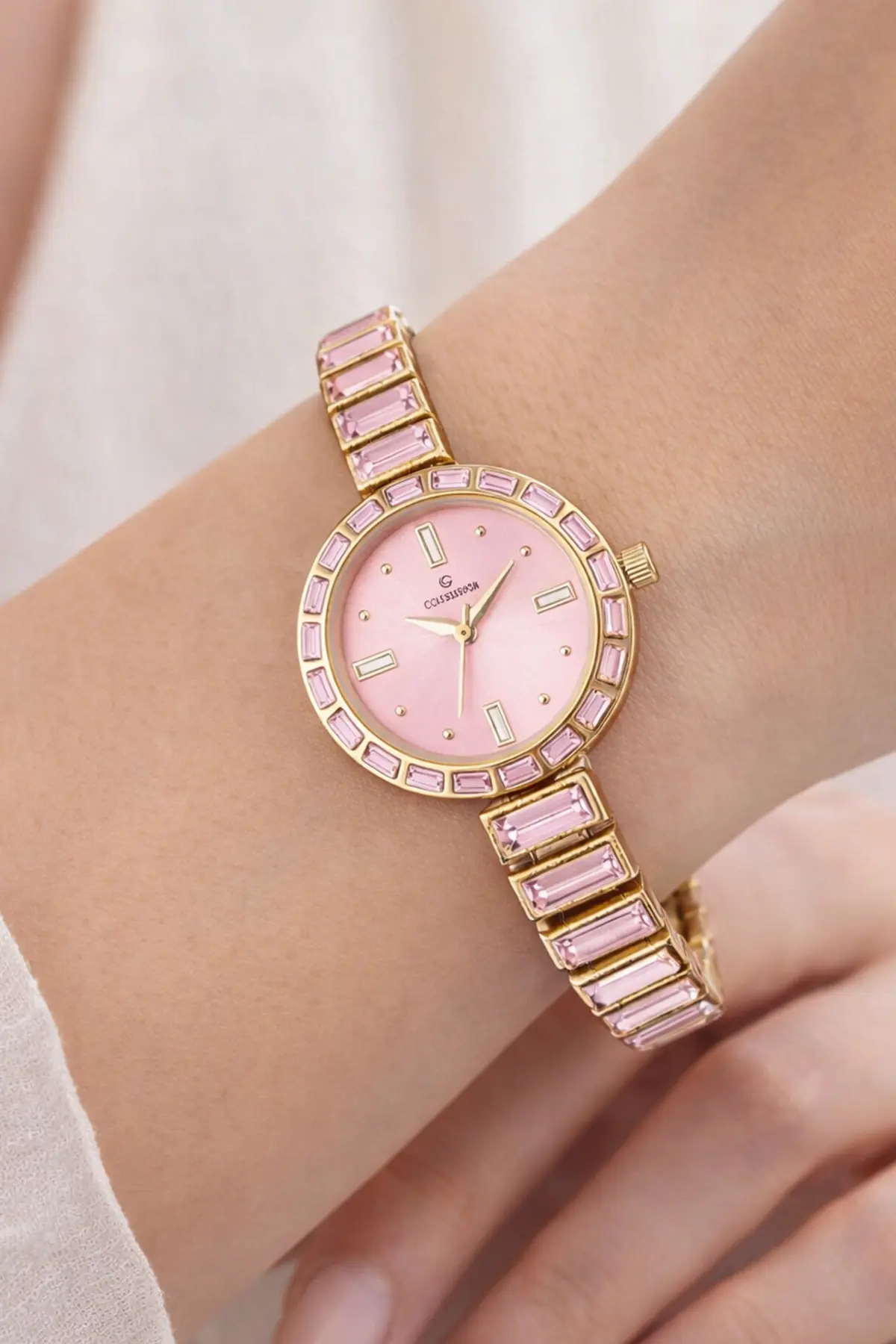 Kadın Pembe Kol Saati-detail
