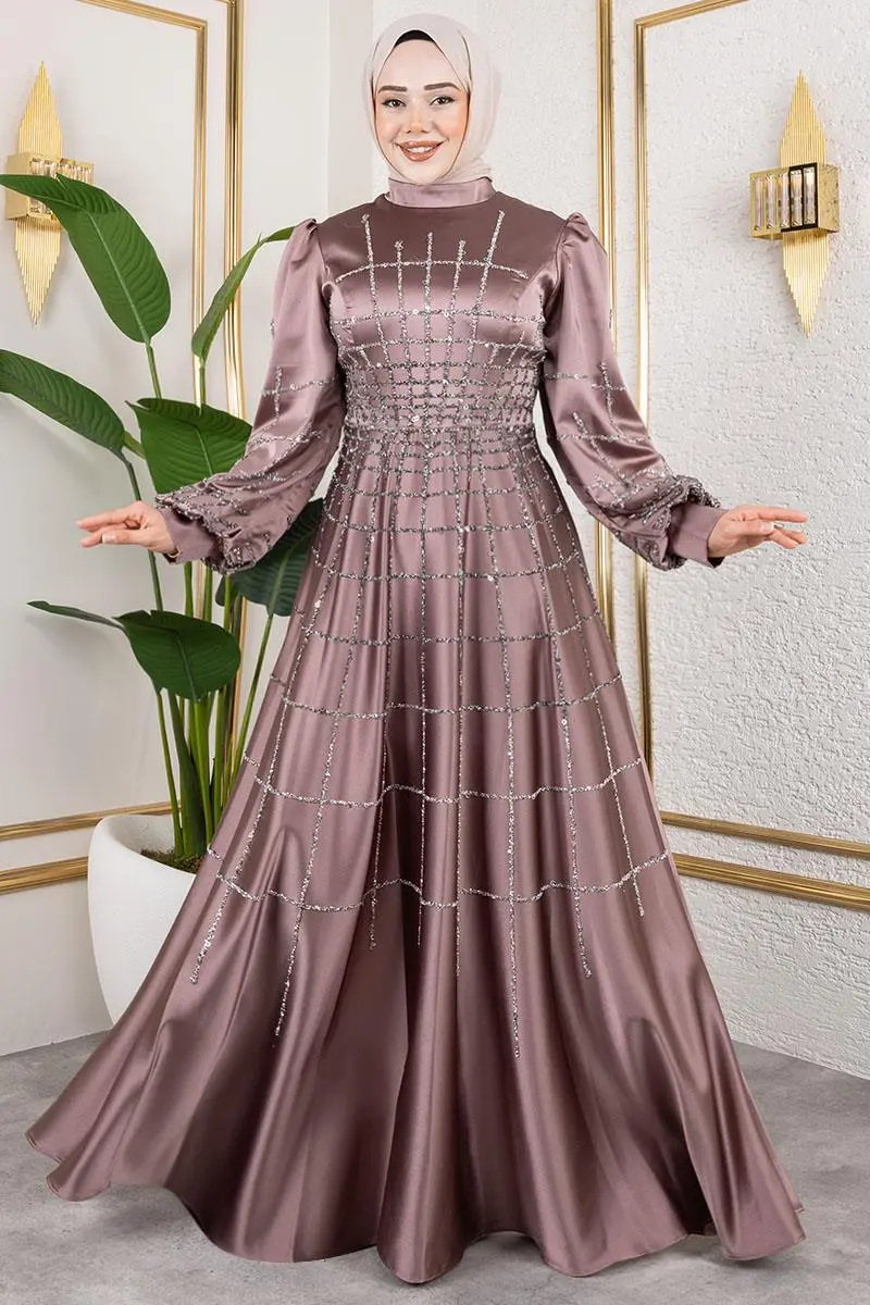 Kafes Model Saten Abiye-detail