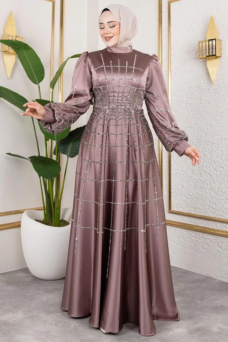 Kafes Model Saten Abiye-detail