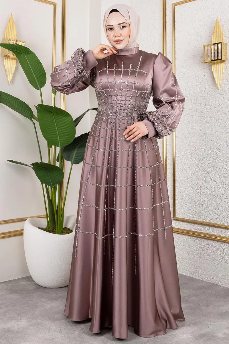 Kafes Model Saten Abiye-detail