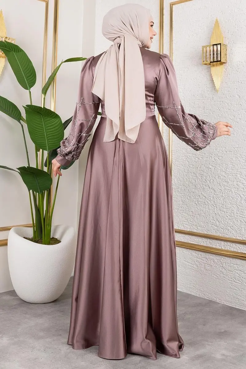 Kafes Model Saten Abiye-detail