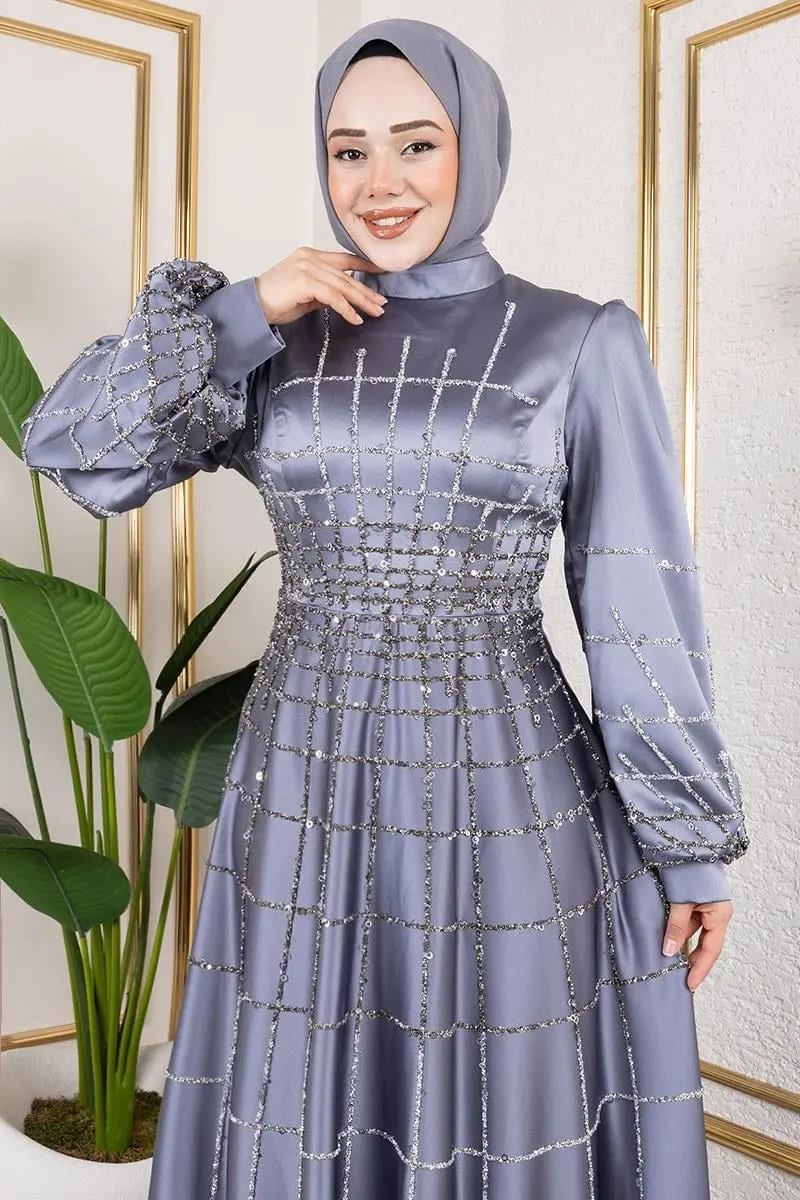 Kafes Model Saten Abiye-detail