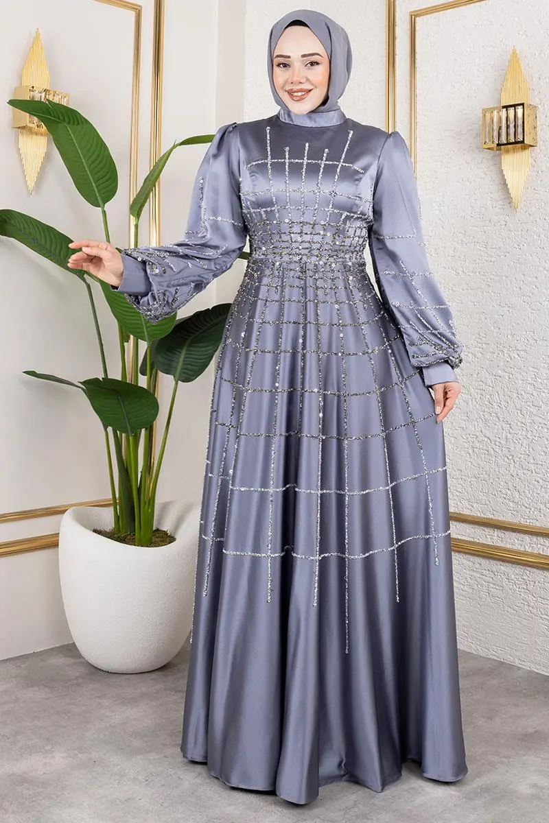 Kafes Model Saten Abiye-detail