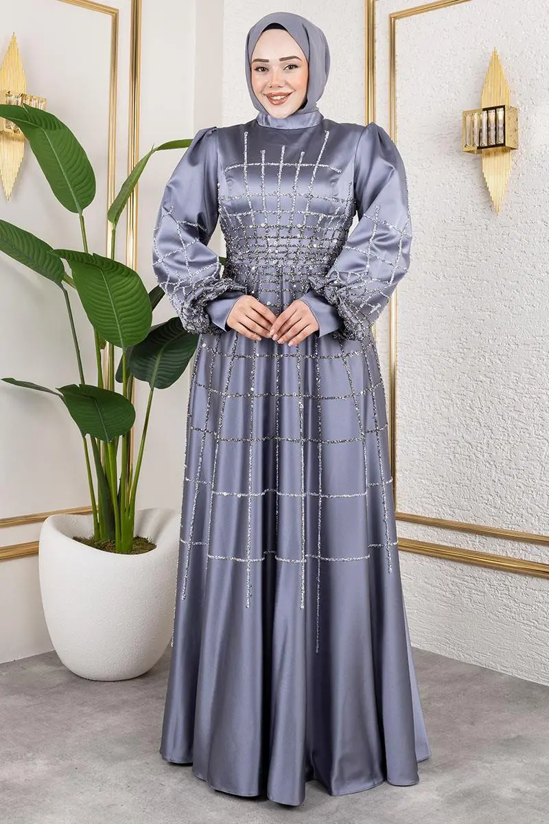 Kafes Model Saten Abiye-detail