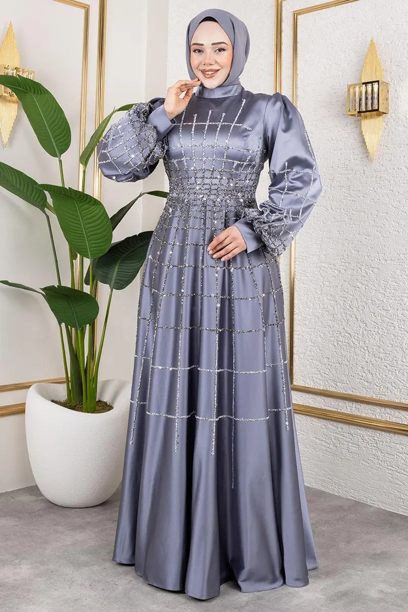 Kafes Model Saten Abiye-detail