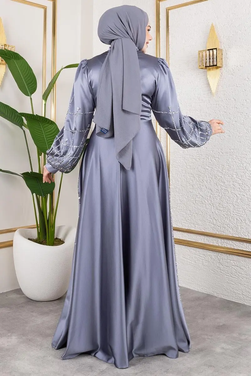 Kafes Model Saten Abiye-detail