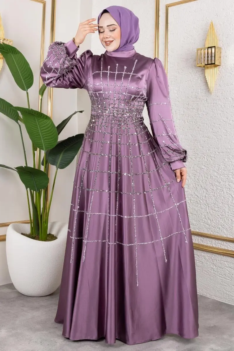 Kafes Model Saten Abiye-detail