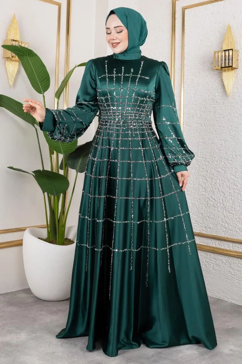 Kafes Model Saten Abiye-detail