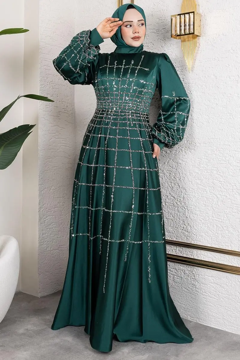 Kafes Model Saten Abiye-detail