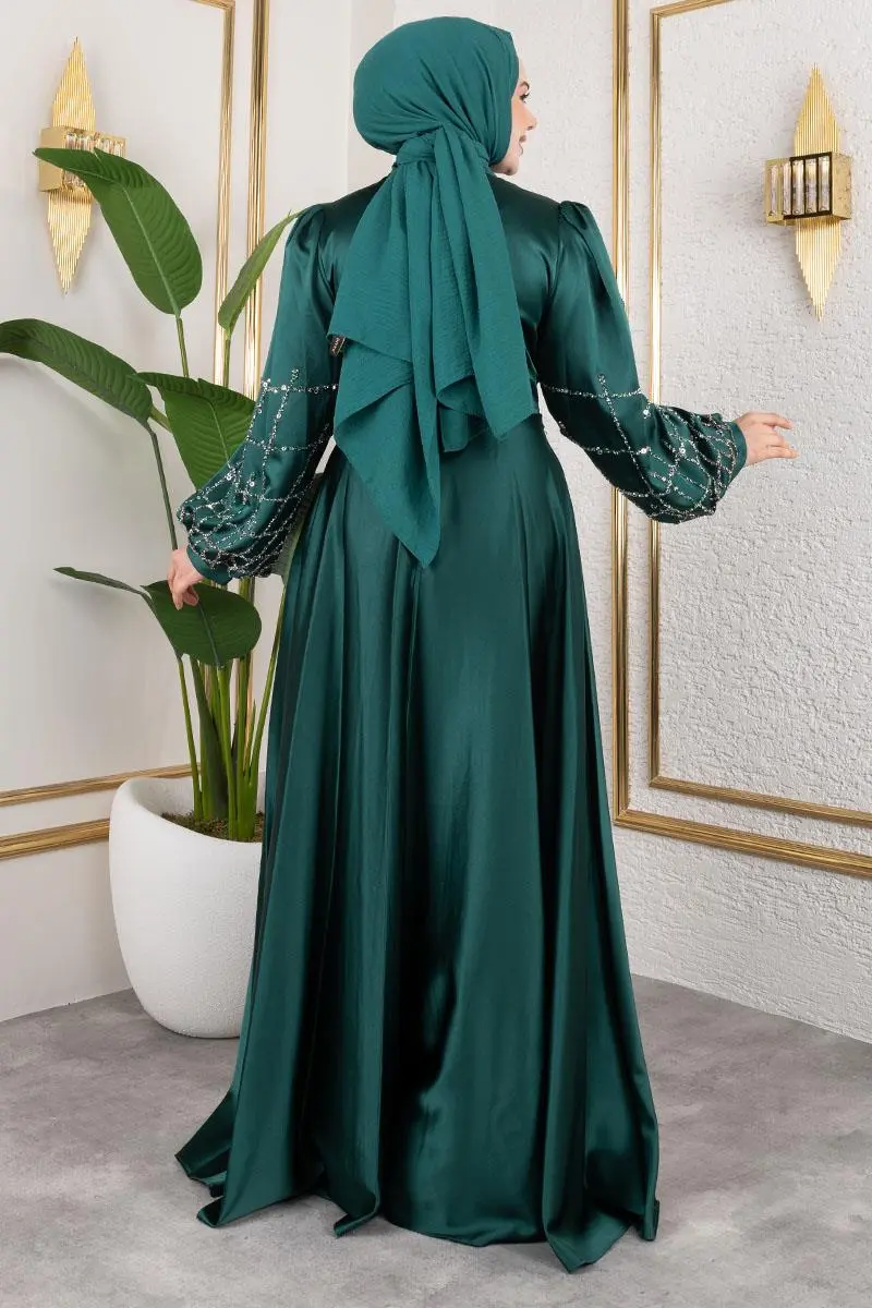 Kafes Model Saten Abiye-detail