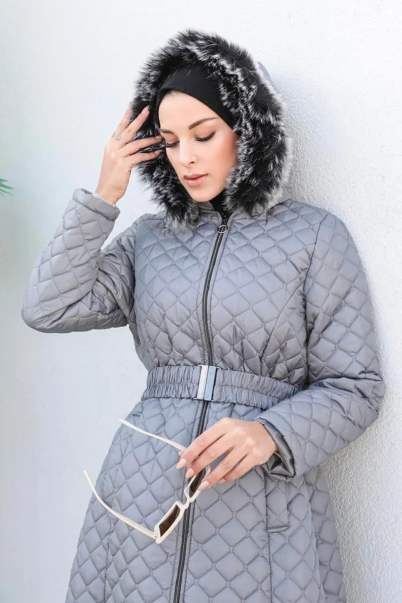 Kapitone Şişme Mont-detail