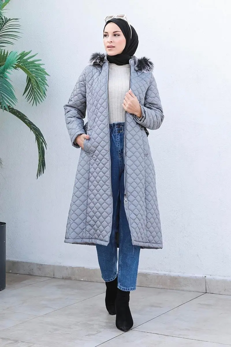 Kapitone Şişme Mont-detail