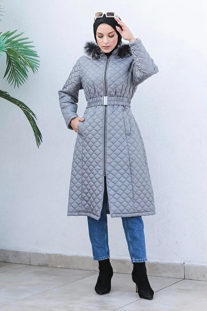 Kapitone Şişme Mont-detail