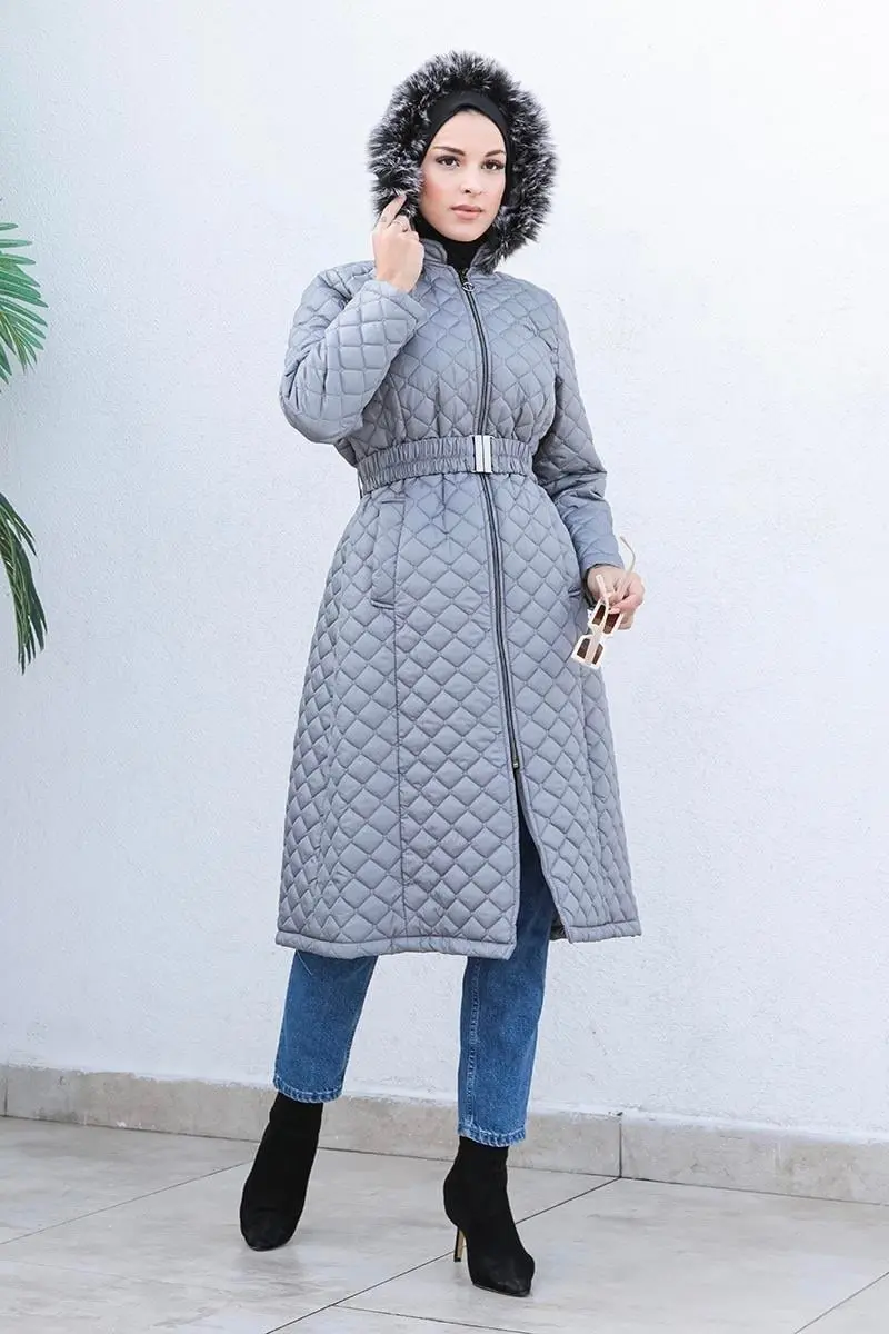 Kapitone Şişme Mont-detail