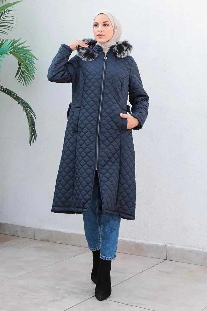 Kapitone Şişme Mont-detail