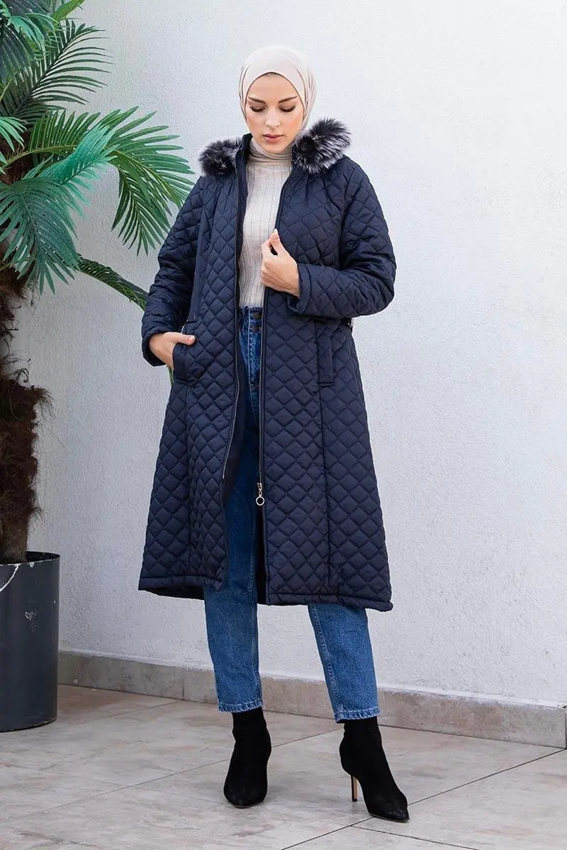 Kapitone Şişme Mont-detail