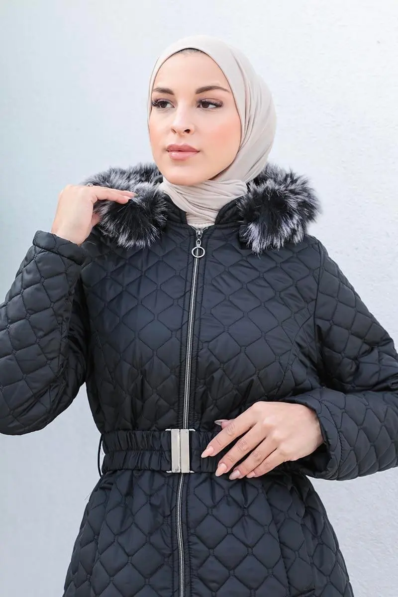 Kapitone Şişme Mont-detail