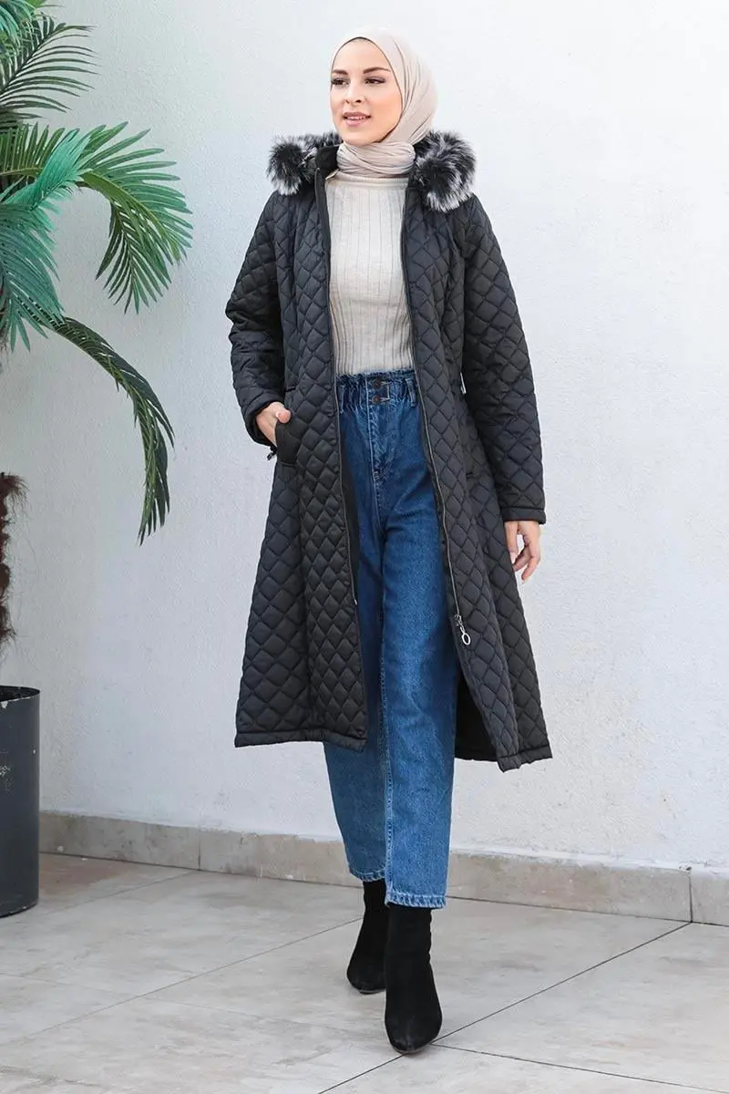 Kapitone Şişme Mont-detail