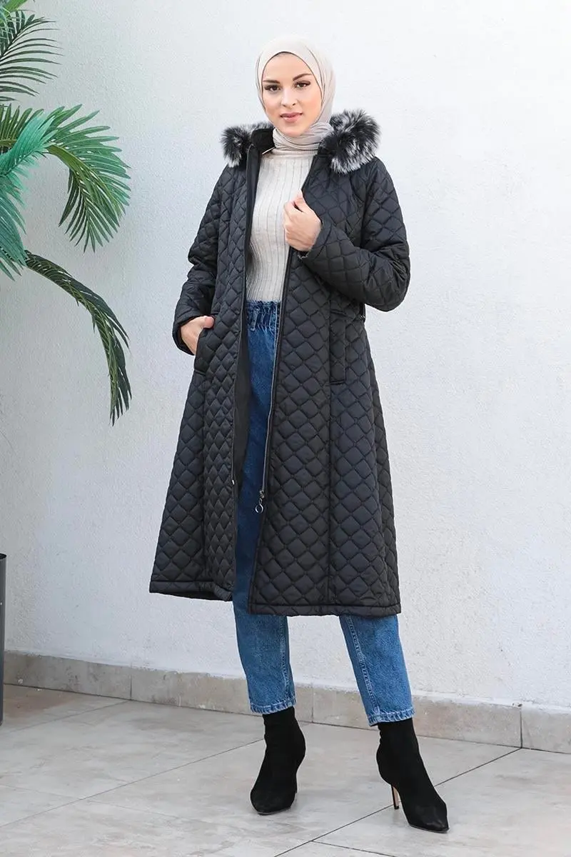 Kapitone Şişme Mont-detail